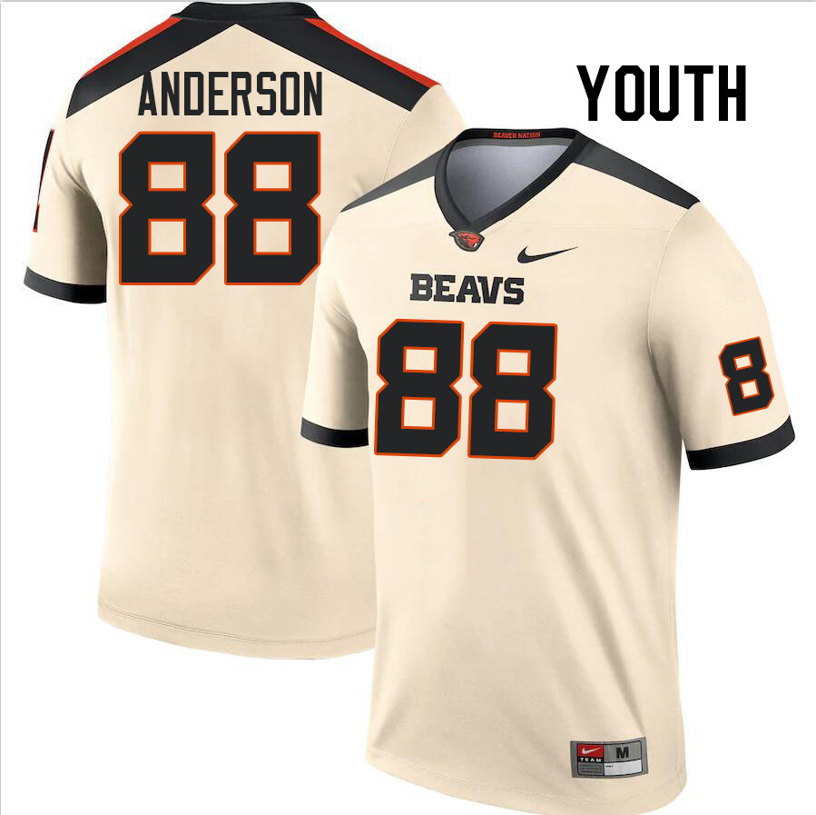 Youth #88 Jordan Anderson Oregon State Beavers College Football Jerseys Stitched-Cream